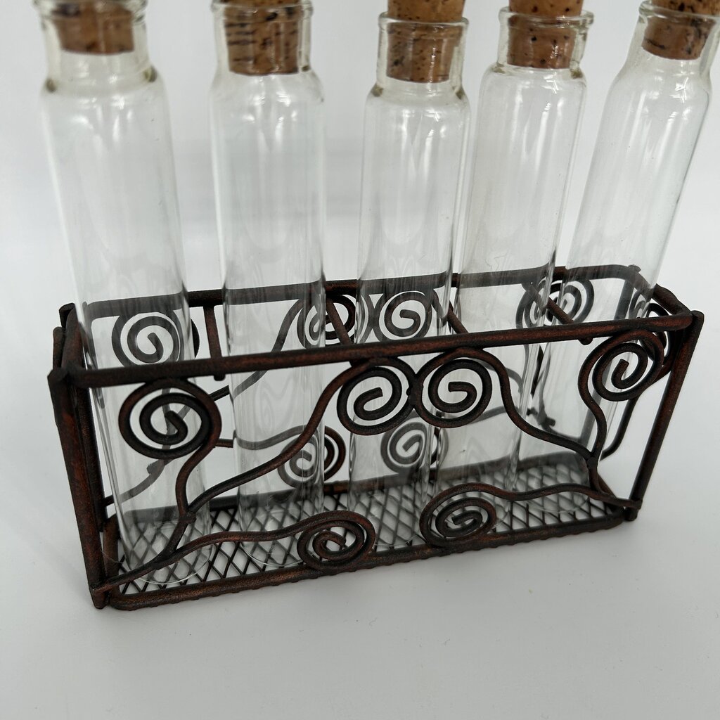 Glass Test Tubes w Caddy