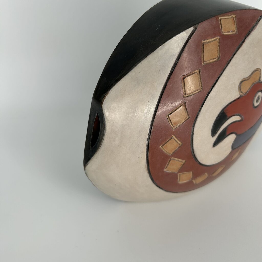 Snake print Peruvian Pottery