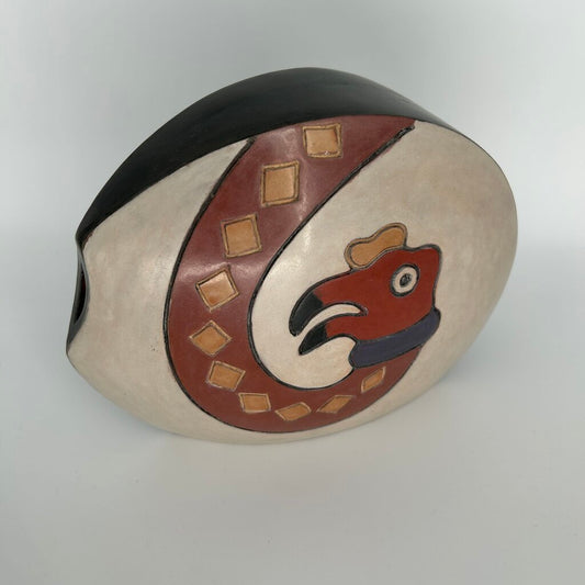 Snake print Peruvian Pottery