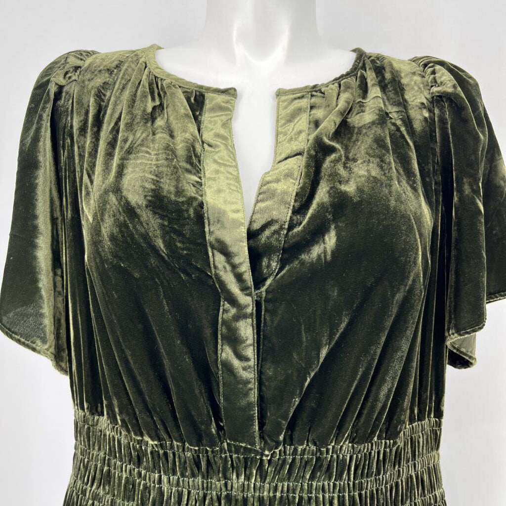 Anthropologie S/s Velvet Maxi Dress