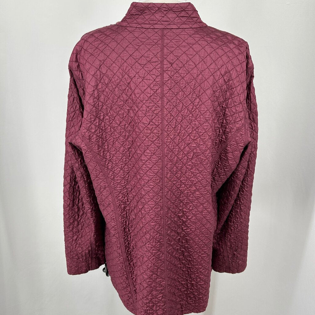 Eileen Fisher Quilted Silk Jacket