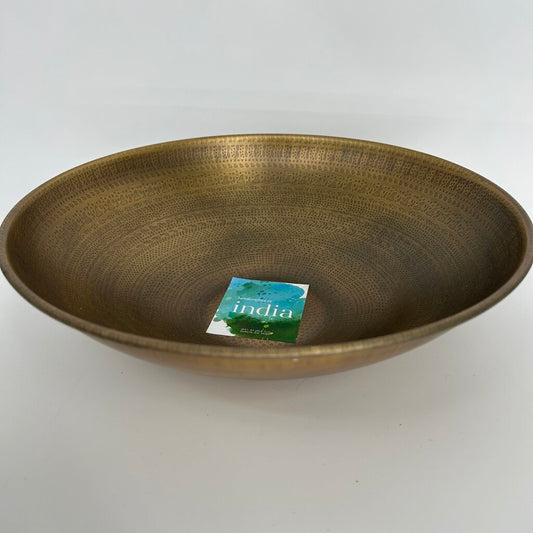 Etched Brass Bowl
