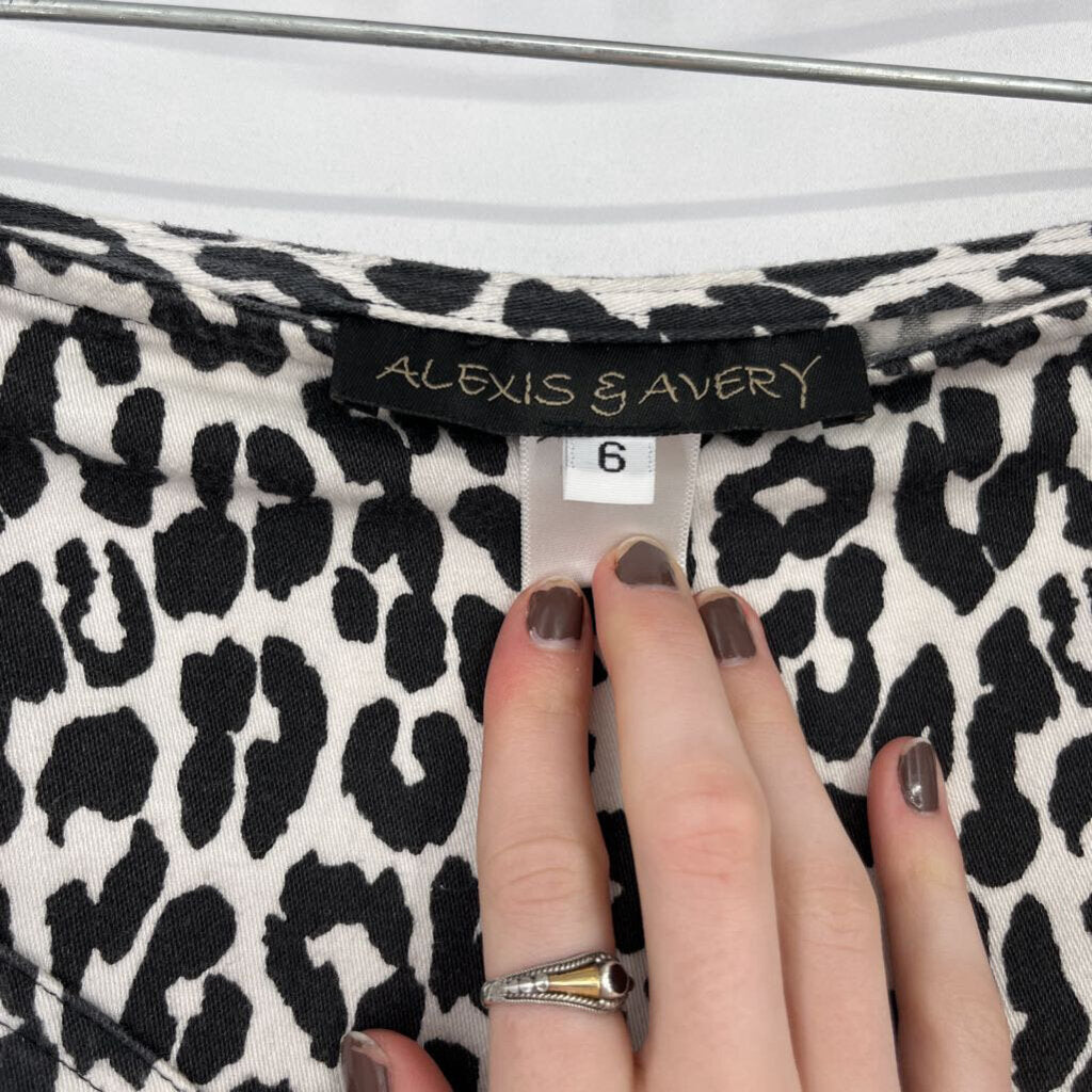Alexis & Avery Animal Print Skirt