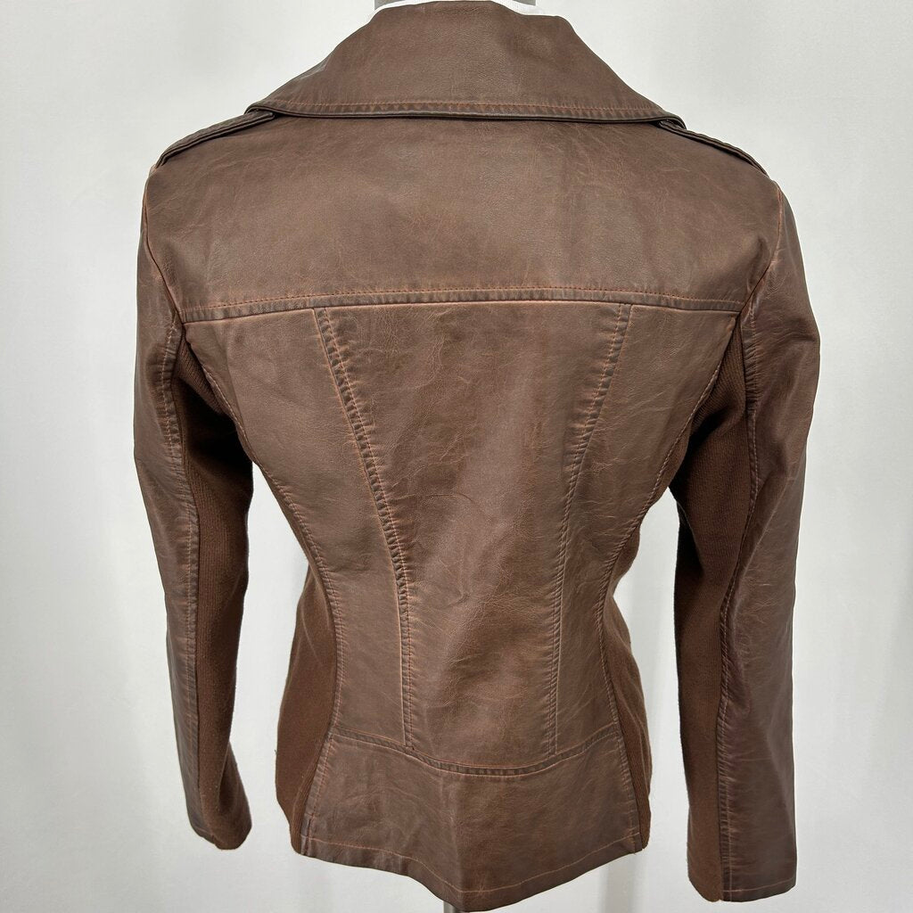 Sebby Vegan Leather Moto Jacket