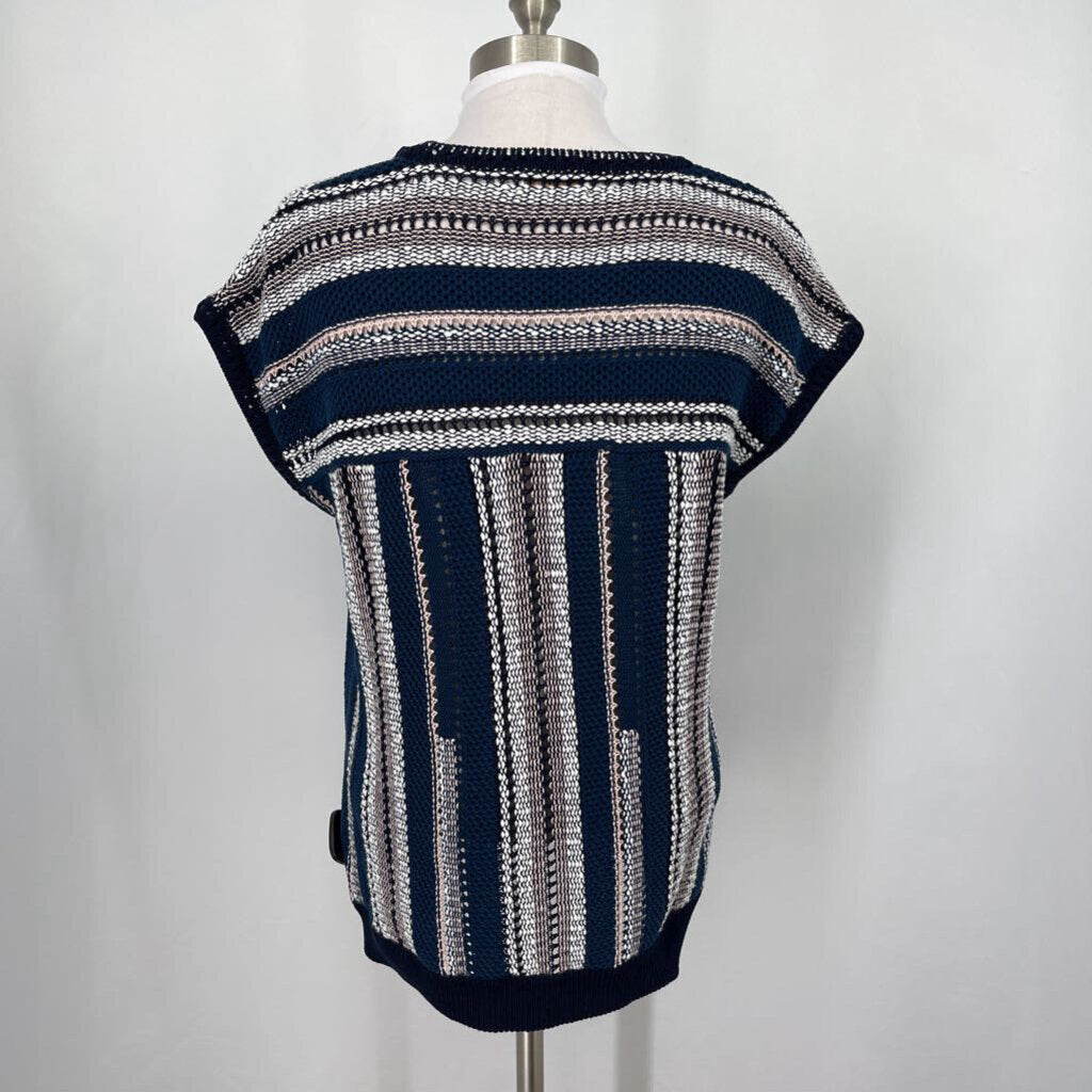 Tory Burch Cap Slv Crochet Sweater
