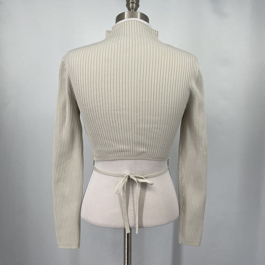 Babaton L/s Crop Back Sweater
