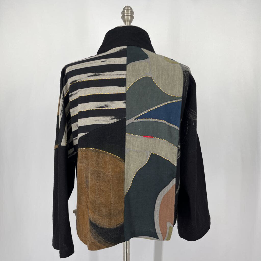 Yaza 3/4 Slv Multi Print Jacket