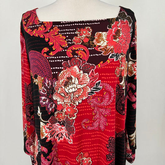 JM Collection L/s Floral Dress