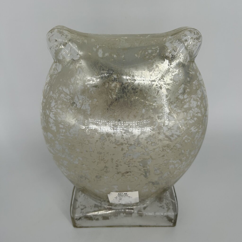 Mercury Glass Owl Figure