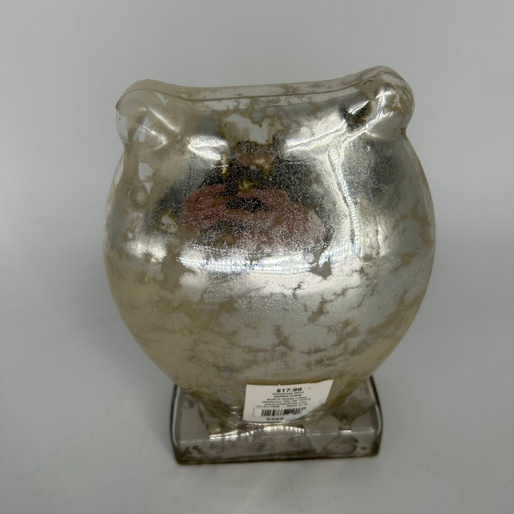 Mercury Glass Owl Figure