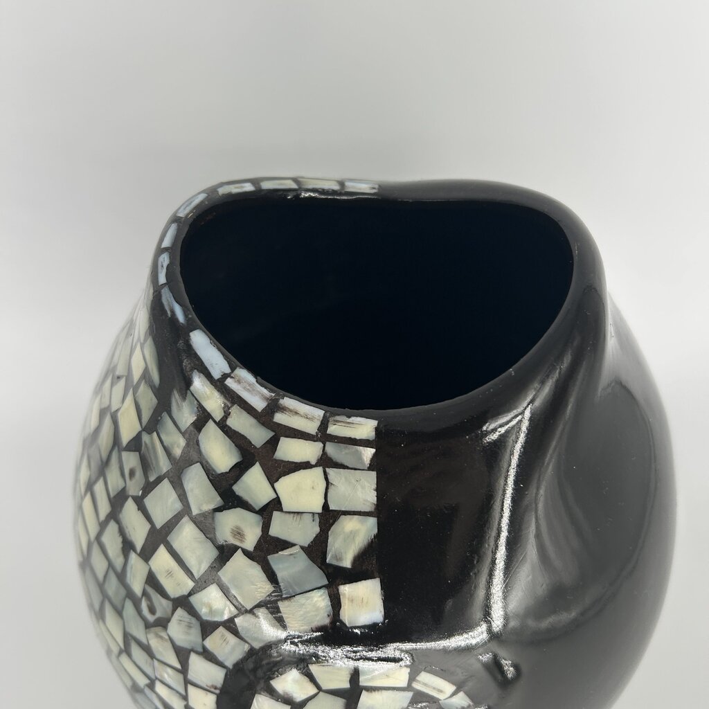 Ceramic Dual Tone Mosaic Vase