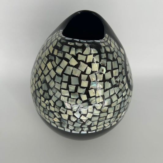 Ceramic Dual Tone Mosaic Vase