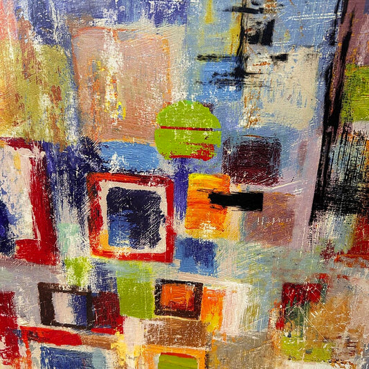 Color Block Modern Canvas Artwork