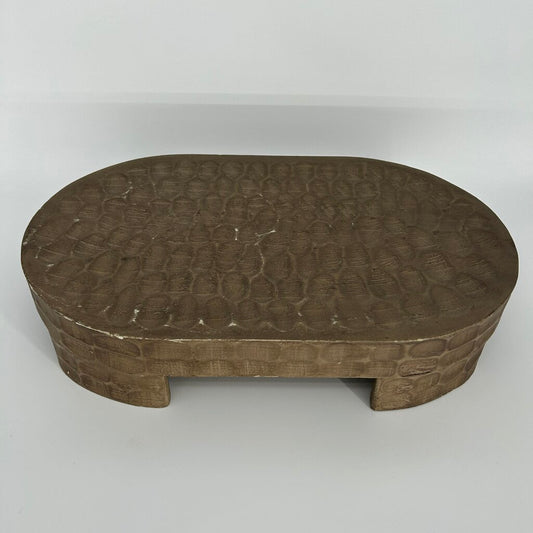 Dimpled Wooden Oval Stand