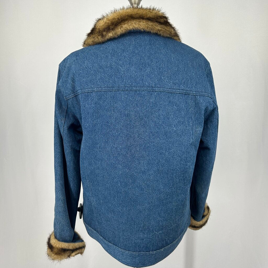 Dennis Basso Faux Trim Jacket