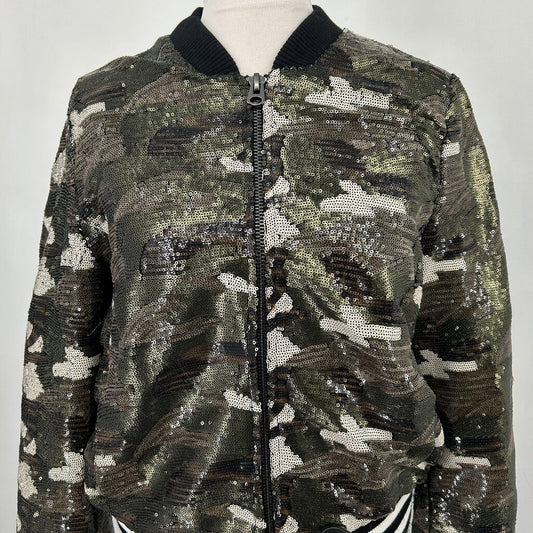 Top Shop Sequin Bomber Jacket