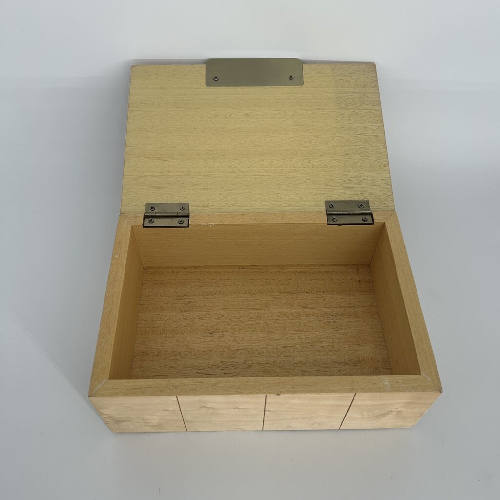 Checkered Wooden Box