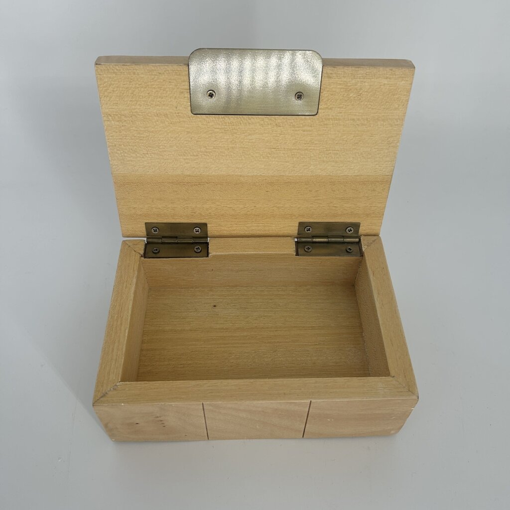 Checkered Wooden Box