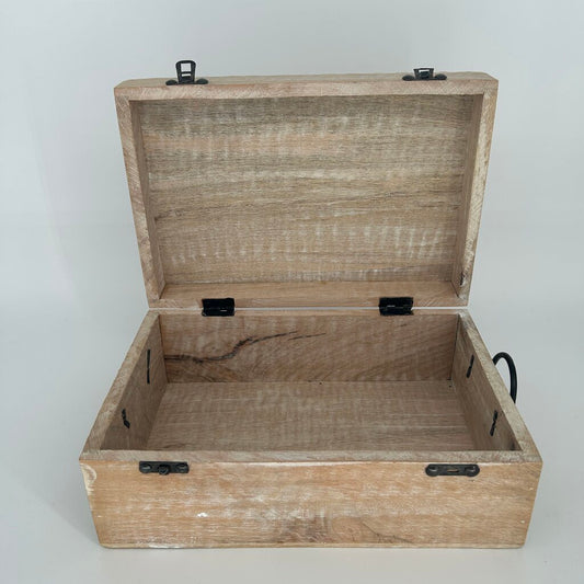 Wooden Floral Carved Box