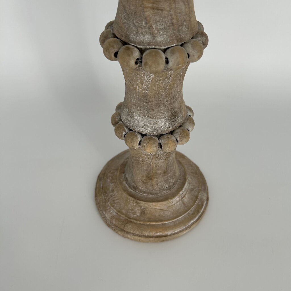 Distressed Wood Candleholder