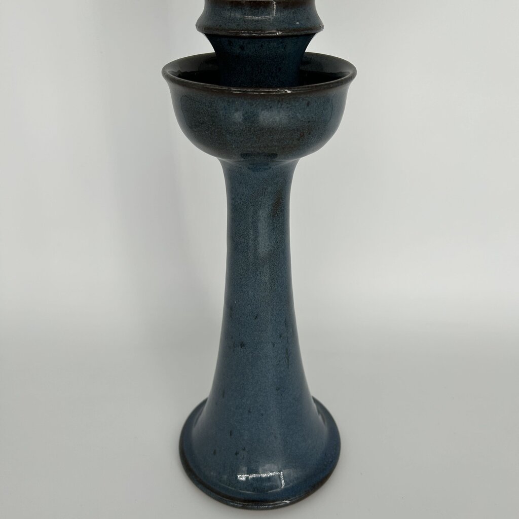 Ceramic Candleholder w/Candle