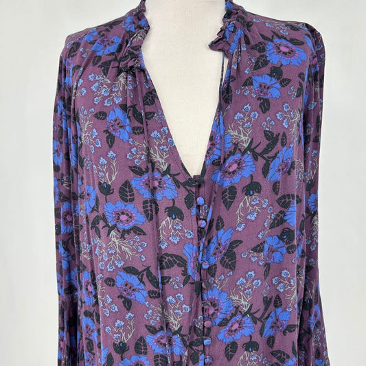 Free People L/s Floral Shirt