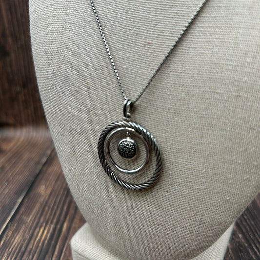 David Yurman Diamond Mobile Pendant Necklace