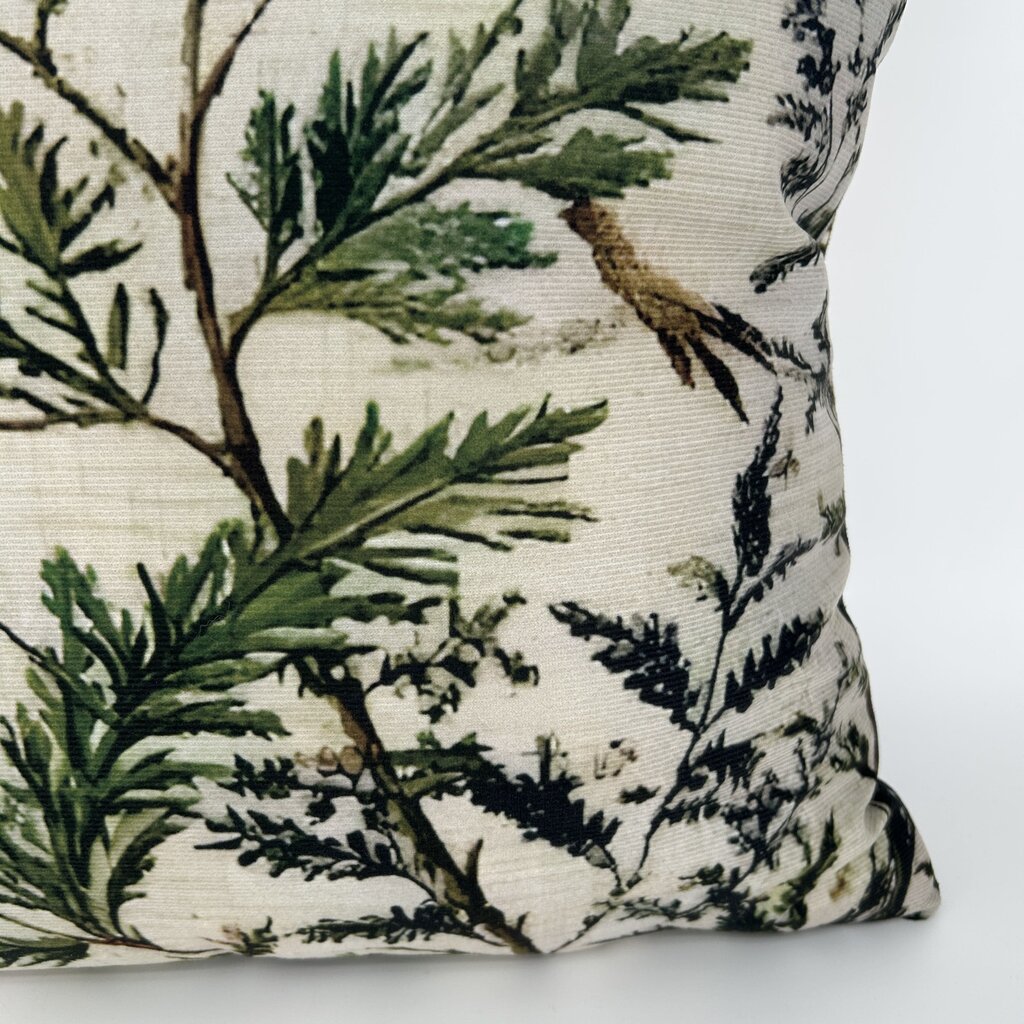 Pine Branch Print Pillow