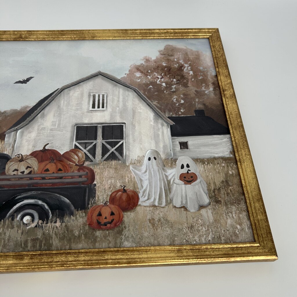 Framed Ghosts at Barn Scene