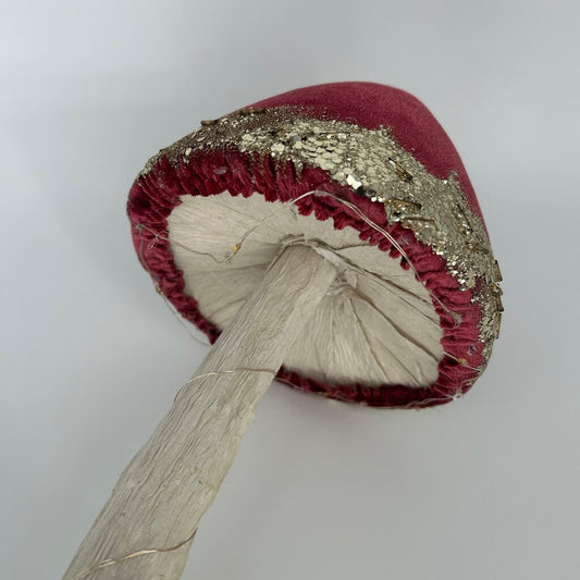 Glitter Trim Mushroom