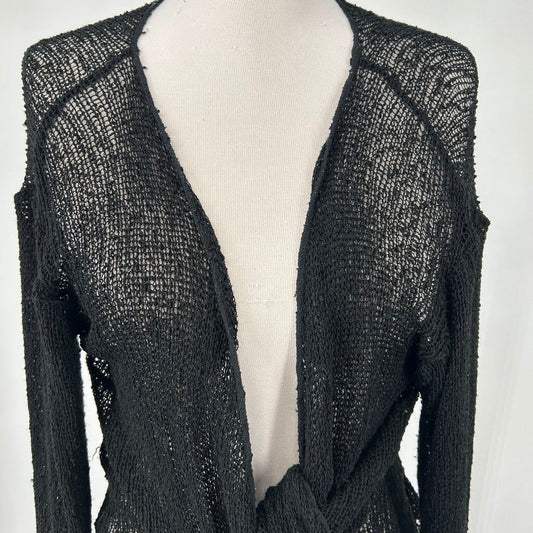 Vasna Tie Front Shrug Sweater