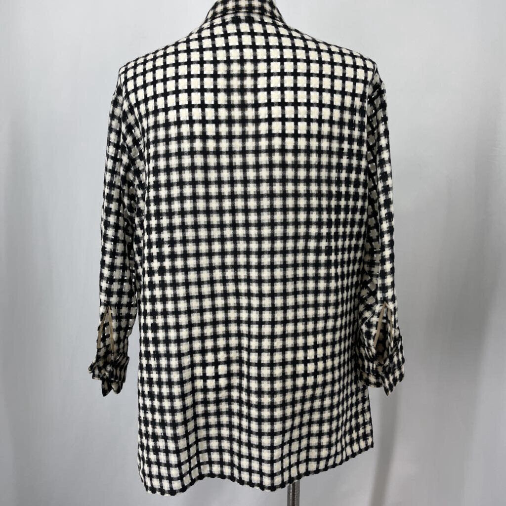 Akris Plaid Open Weave Shirt
