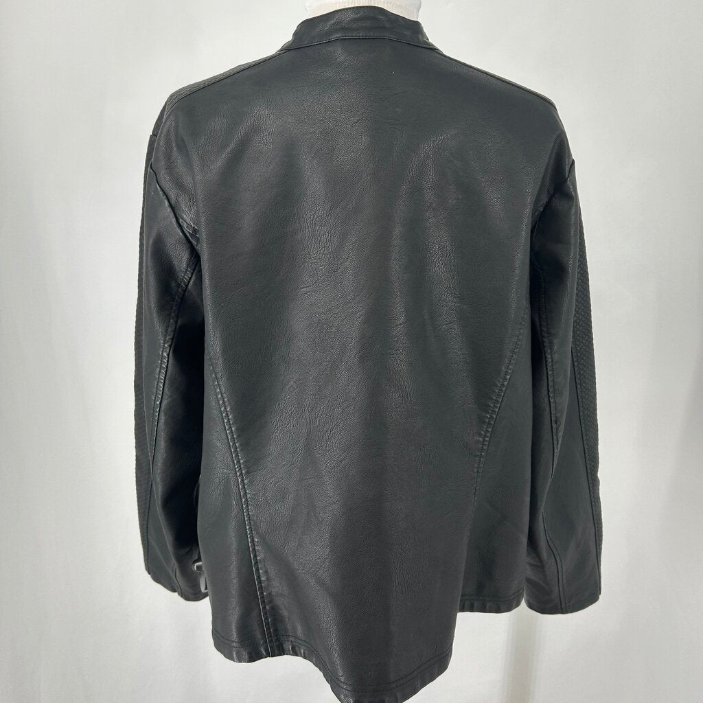 Baccini Faux Leather Bomber