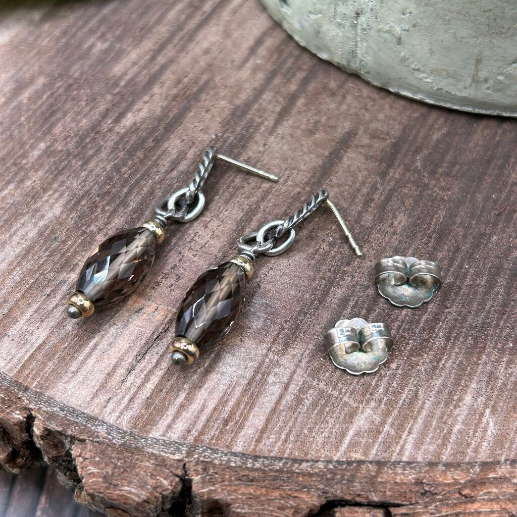 David Yurman Smokey Quartz Earrings