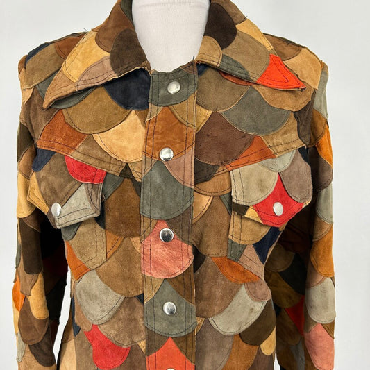 VTG Suede Patchwork Jacket AS IS
