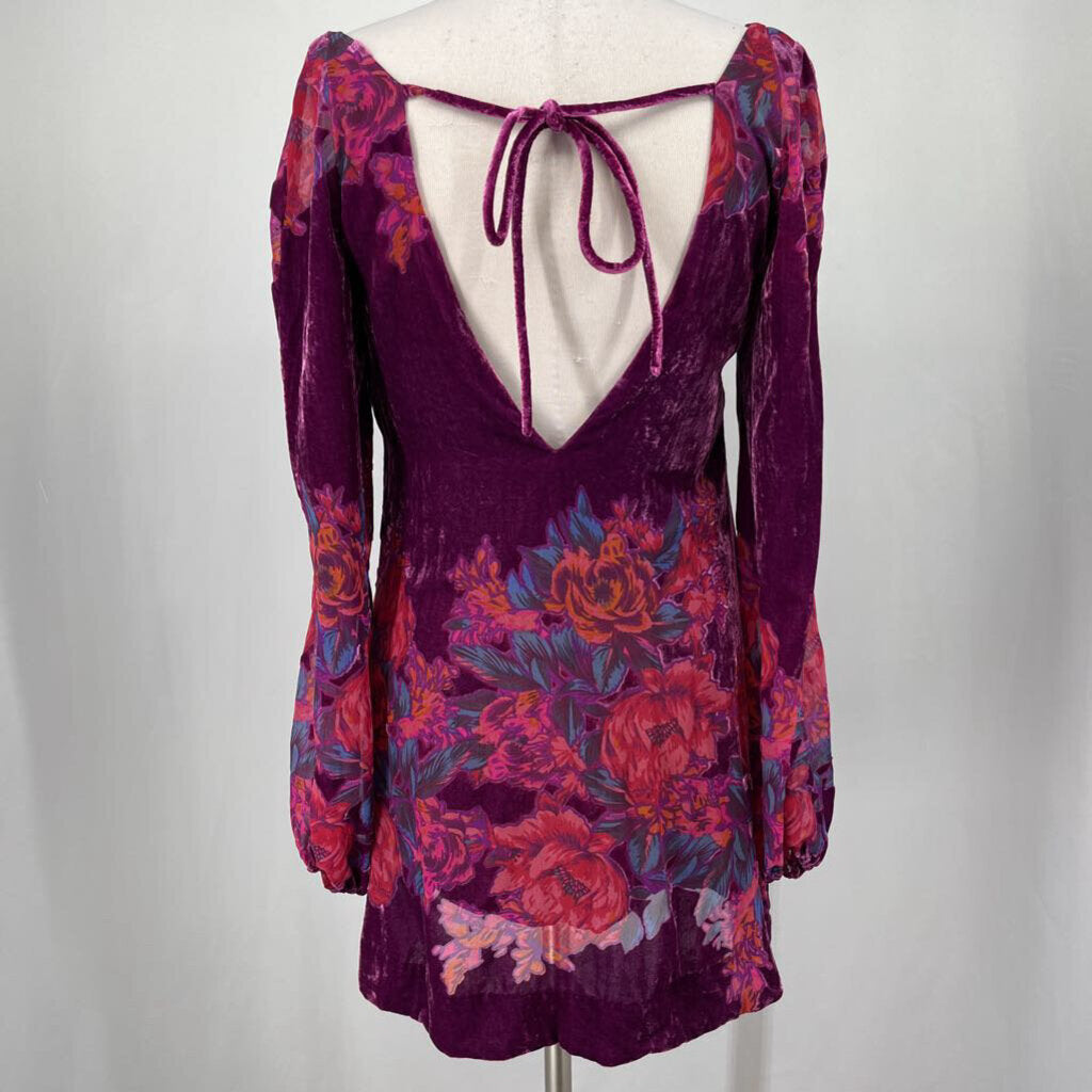 Free People Velvet Floral Dress