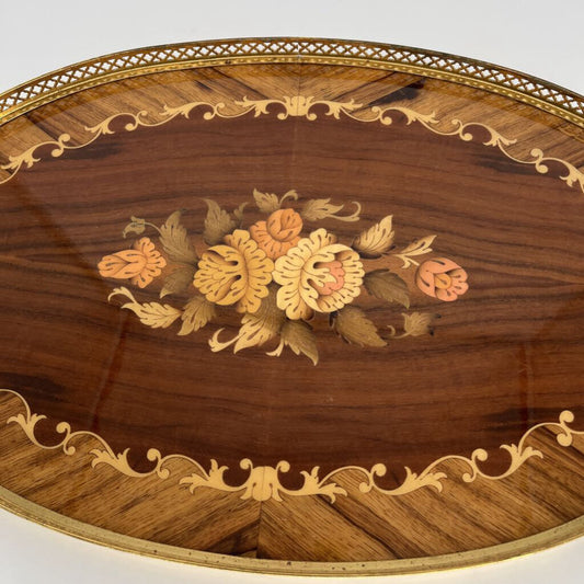 Oval Shaped Floral Tray