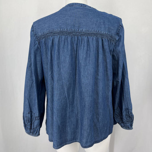 Chicos L/s Embroidered Shirt