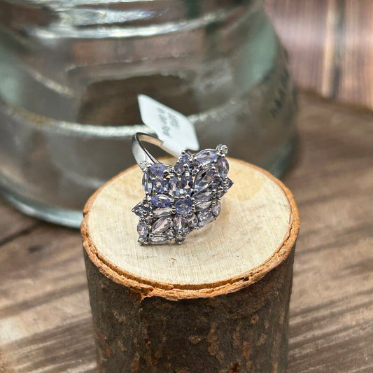 10k Floral Gem Ring