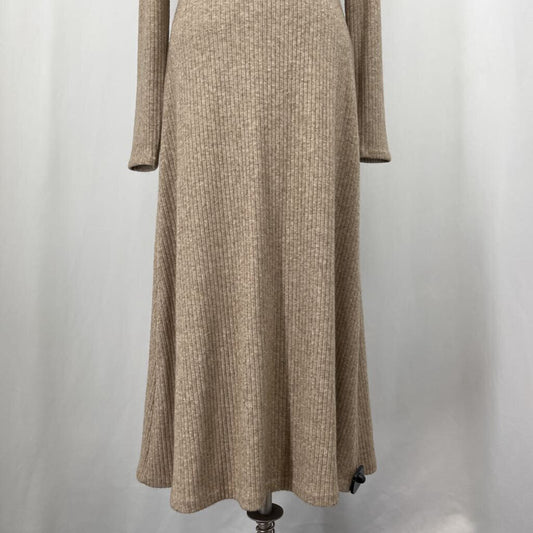 Vince L/s Ribbed Midi Dress