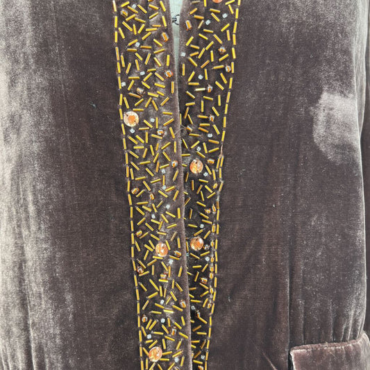 Mamy Blue Velour Jacket