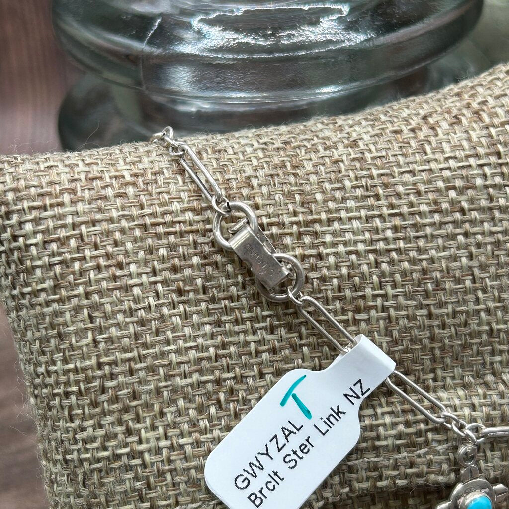 Sterling & Stone Charm Bracelet