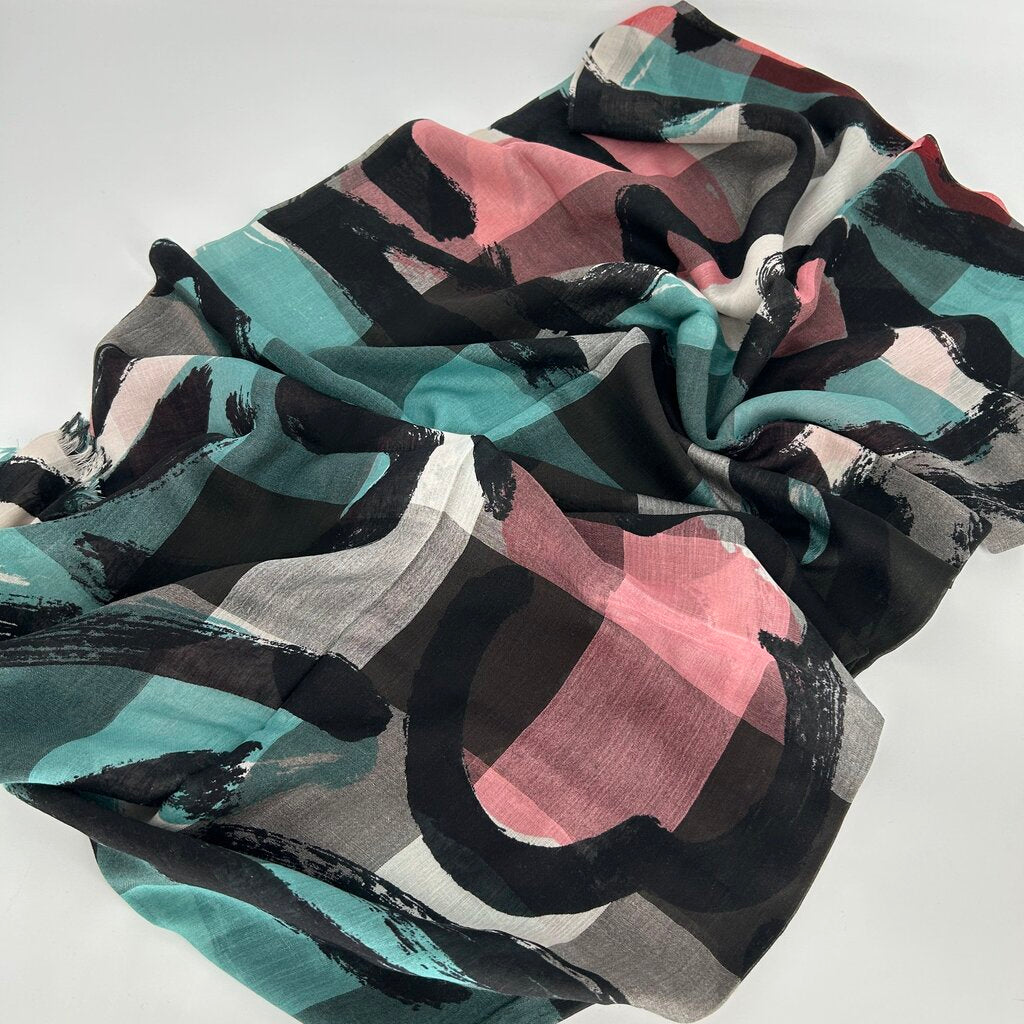 Burberry Colorful Silk Scarf