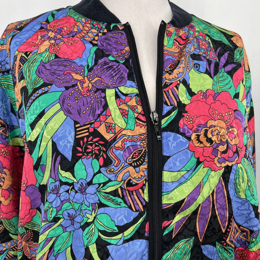 VTG Floral Bomber Jacket