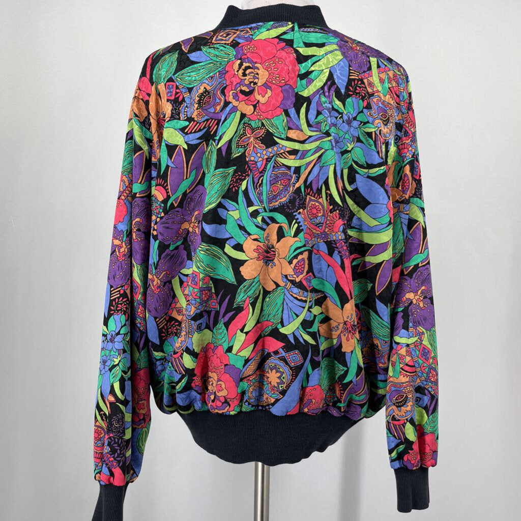 VTG Floral Bomber Jacket