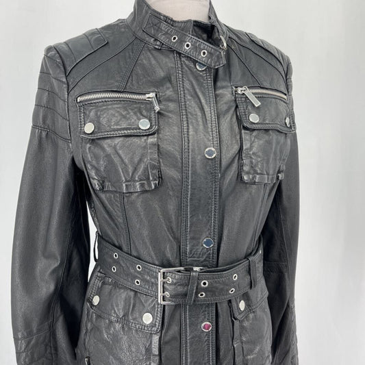 MK Leather Utility Jacket
