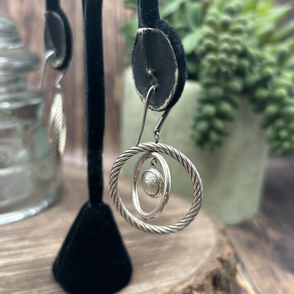 DY Ster/18k Dia Mobile Circ Errngs
