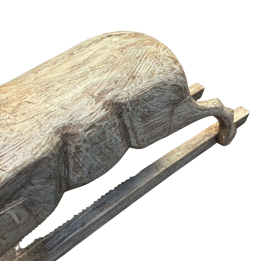 Painted Rocking Horse on Stand