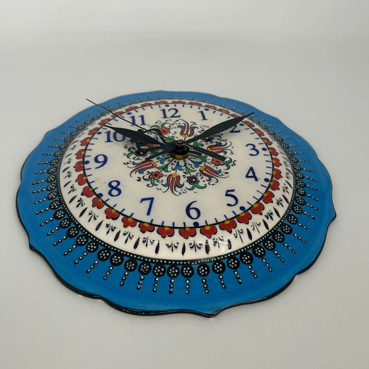 Turkish Ceramic Plate Clock