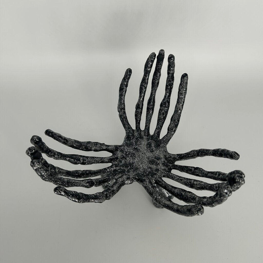 Bowl with Skeleton Hands Base